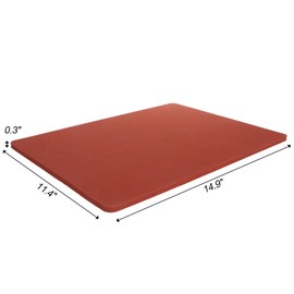 ZIQI 12 x15 Inch Silicone Heat Press Mat Pad, 5/16” Thickest Silicone Heat Mat for Heat Press Machine Flat Heat Transfer Press Replacement Pad (Red)