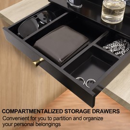 Adnkwolivt Cologne Stand Organizer for Men-3 Tier Perfume Organizer for Dresser, Drawer and Hidden Storage Space, Wood Cologne Stand for Boyfriend, Father's Day Gift Set