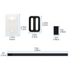 Retaining straps, set of 8 fastening straps and clips, attachment