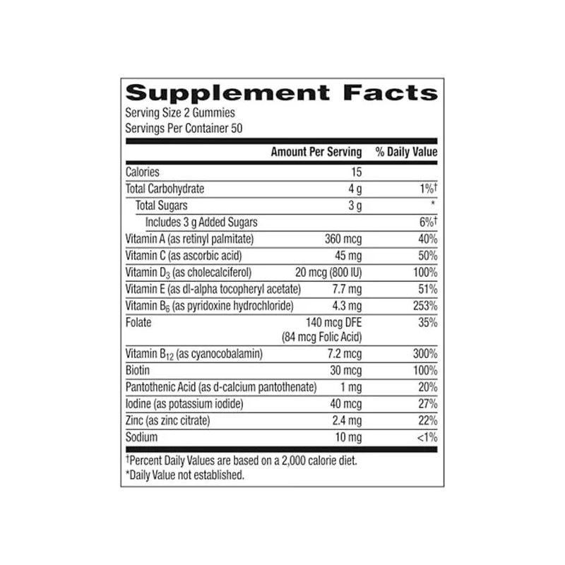 Centrum Gominolas Multivitamínicas Hombre 100 Unidades
