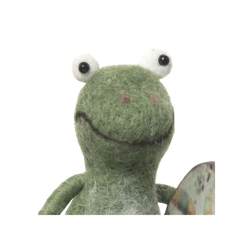 Gallerie II Beach Frog Ornament Green