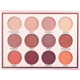 Beauty Creations - Floral Bloom, Paleta De 12 Sombras