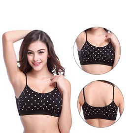Sports Style Bra Comfort Bra Seamless Women Lady Athletic Solid Wrap Chest Strap Vest Tops Bra, White + Skin + Heart, XXL