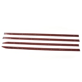 PIT66 Side Molding Trim, Compatible with 19-21 Dodge RAM 1500 Crew Cab Body Side Molding Trim Chrome