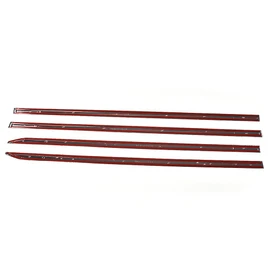 PIT66 Side Molding Trim, Compatible with 19-21 Dodge RAM 1500 Crew Cab Body Side Molding Trim Chrome