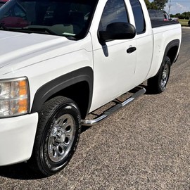 Spec-D Tuning 4PC Front + Rear Factory Style Black Fender Flares Compatible with 2007-2013 Chevy Silverado 1500 2500HD 3500HD