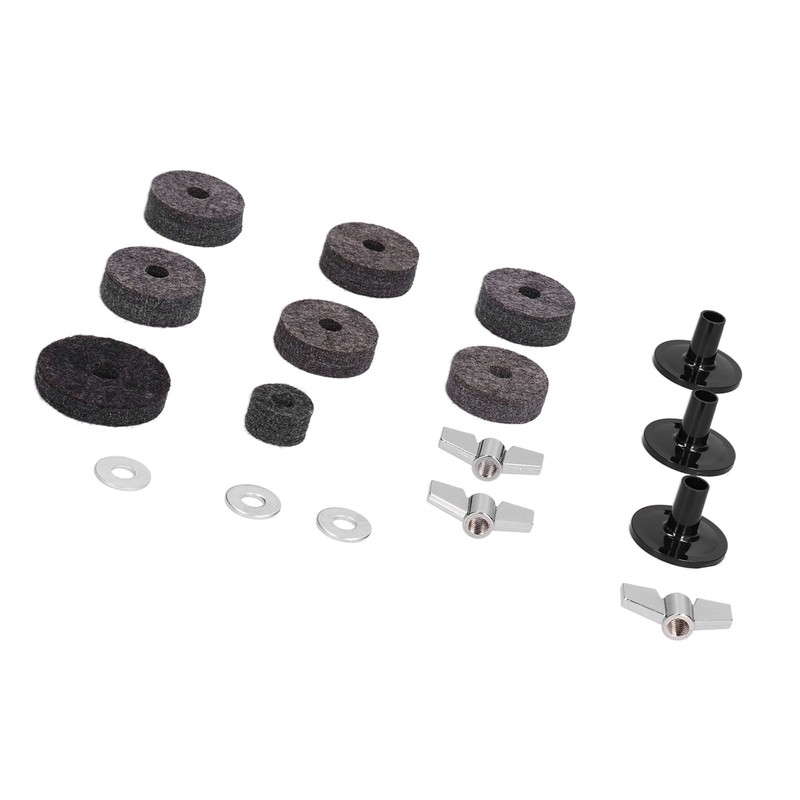 18PCS Cymbal Replacement Accessories HiHat Clutch Felt Cymbal Sleeves with