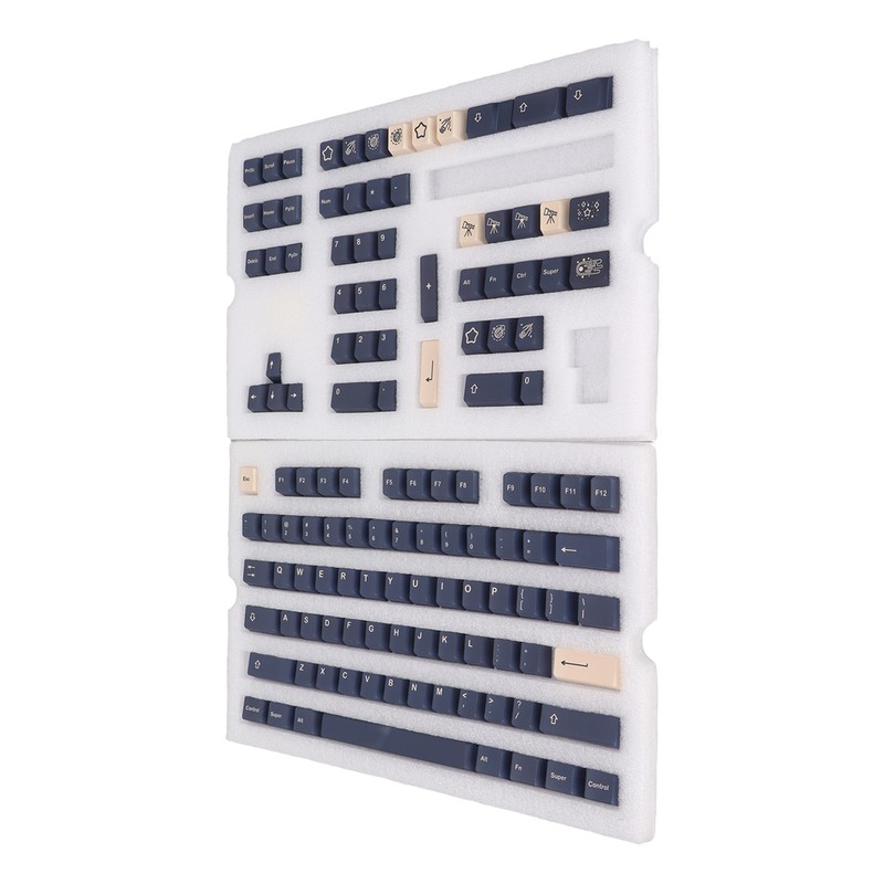 Mechanical Keyboard Keycap 128 Key PBT Keycap Set Contrasting Colors