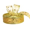 Amajoy Gold Star Wired Sheer Ribbon Christmas Tree Decoration Christmas