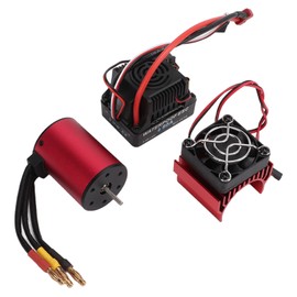 S3650 3900KV Brushless Motor 60A Brushless ESC Motor Heat Sink Set for 1/10 RC Car Parts