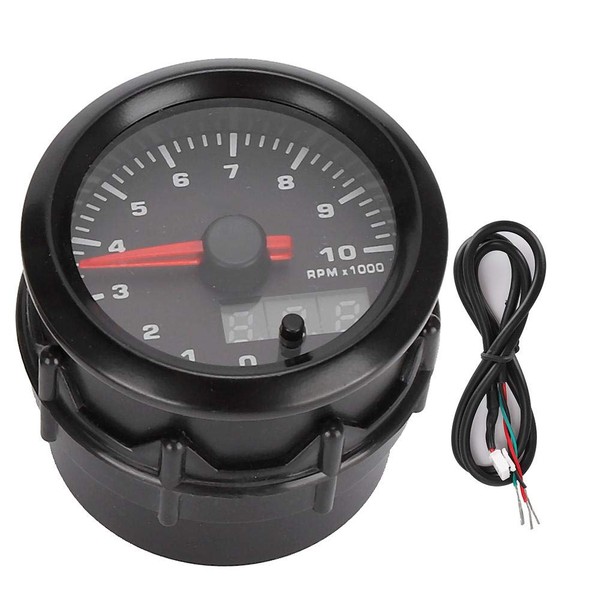 Car Electronic Tachometer, 52mm / 2in 7 Colors LED Speedometer