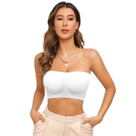 IXF Tube Tops Bra Strapless White