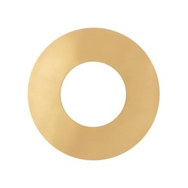The Can Converter Ceiling Medallion for Recessed Can Light – Home Improvement Decorative Steel Flat Goof Ring & Cover Plate for 5" & 6" Cans, Small Ceiling Medallion for Chandeliers, Brushed Brass