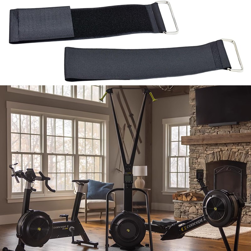 JLEivvi 1 PairElliptical Machine Pedals Straps Stretchable Universal Rowing Machine