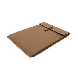 Luckies of London Sleeve Cool Disguised Tablet, Laptop, Notebooks Carrying Case with Soft Protective Lining for 33 cm-38 cm Devices, Washable Paper Brown