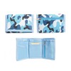 Blue Camouflage Wallet Tri-fold Design