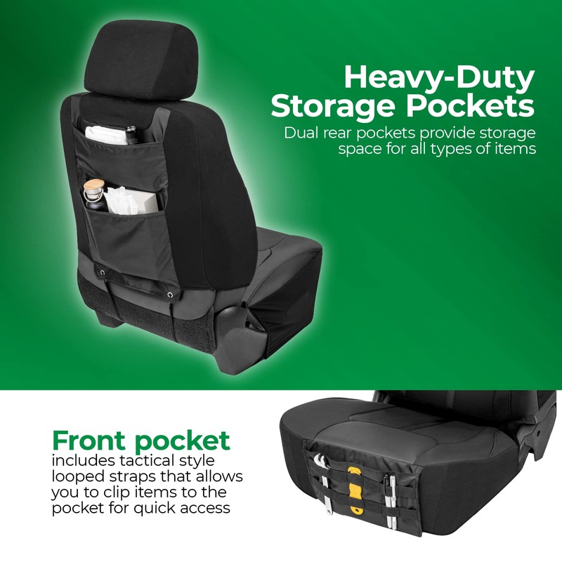 Season Guard Dakota Truck Seat Covers; Universal Fit for Large