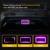 Follicomfy 12 V 54 LED Color Light License Plate Frame