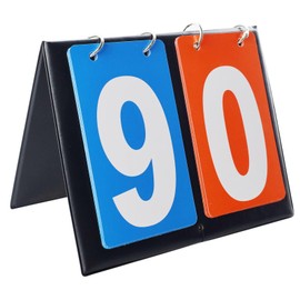 DNDGDLUA Sports scoreboard, scoreboard, portable scoreboard, digit flip sport scoreboard, counting board, for basketball, football, badminton, baseball for competitions, 2 digit scoreboard