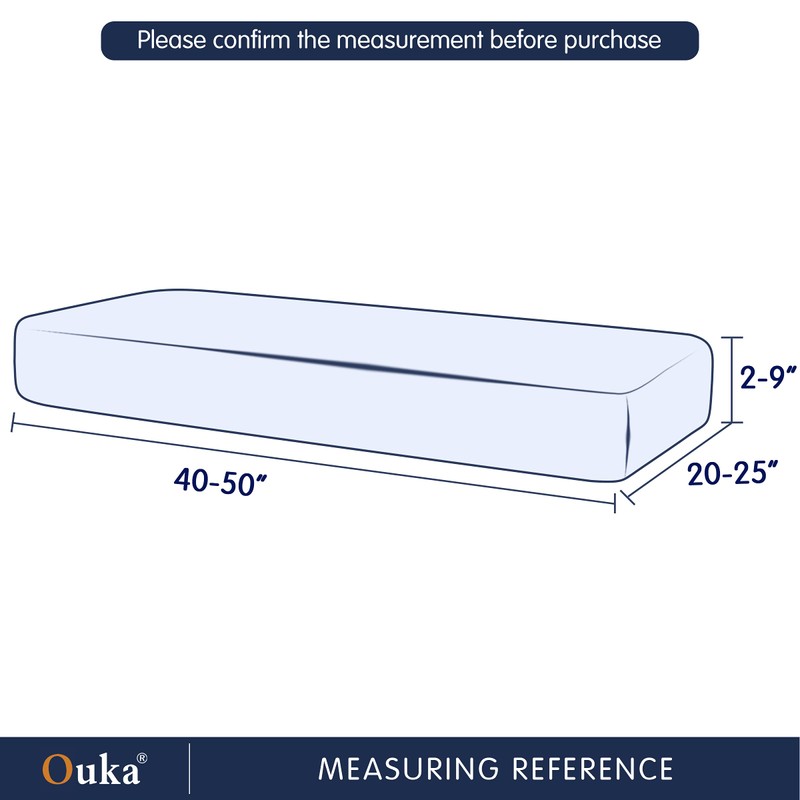Ouka - Funda de cojín elástica para sofá, Protector de