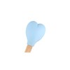 1Pc Heart Shaped Silicone Spatulas Wood Spoon Baking Spatula with