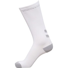 Hummel Unisex Elite Compression Socks, unisex_adult, Socks, 203405, White/Alloy, 1