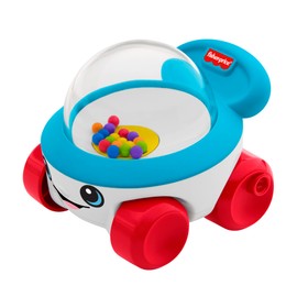 Fisher Price JKD57 Pom Pom Popper Vehicle, Baby and Toddler Toy, Rolling Toy, Educational Activity Toy, 6 Months and Up, Colorful