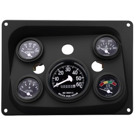 Humvee HMMWV Plastic Dashboard Instrument Panel - Compatible with All Military Humvee - Black Color
