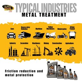 Engine Treatment SUPERKOTE 2000 / Metal Treatment/Super Lubricant/Heavy Duty/Anti Friction/Engine Metal Treatment/Lube/EP/Automotive/Cars / 8oz
