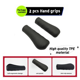 2 PCS Crutch Hand Grips Replacement Parts Fit for Rollator Walker ,Rollator Hand Grip,Wheelchair Hand Grip,Transport Chair Hand Grip,Knee Walker Hand Grip,Surface Anti-Slip Texture.