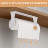 Paper Towel Holder Under Cabinet, White Kitchen Accessories Decor, Wall