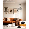 Lightdot 67" Dimmable Floor Lamp for Living Room, Farmhouse 3-Light