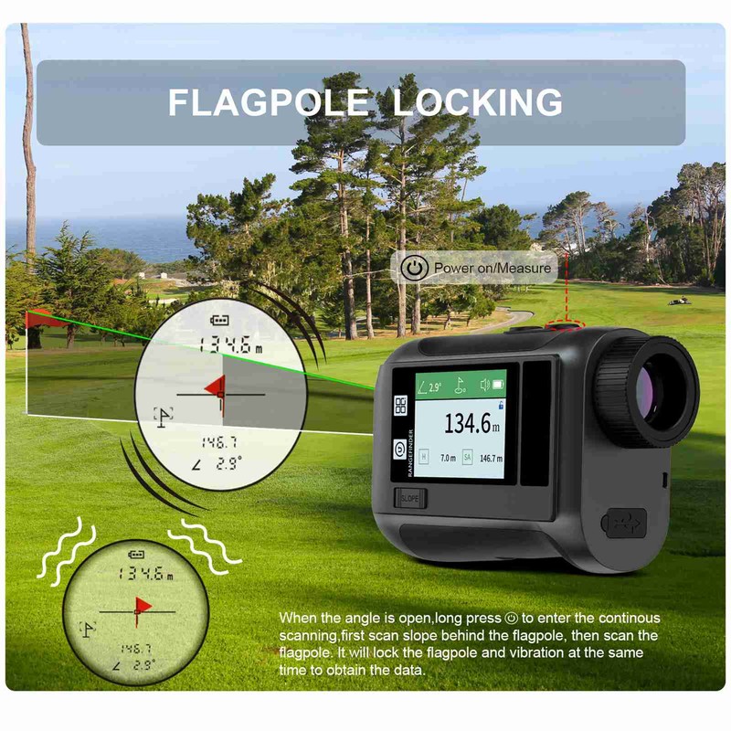 600M / 800M / 1200M / 1500M Golf Rangefinder Distance