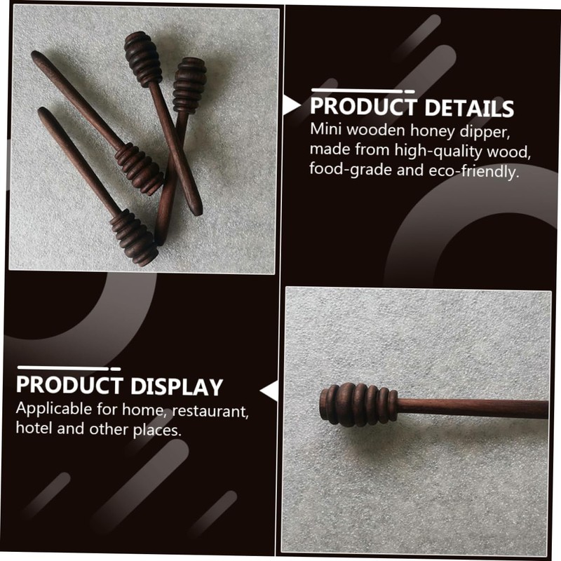 CIYODO Honey Dipper Stick Compact Honey Stirrer for Mixing Syrup