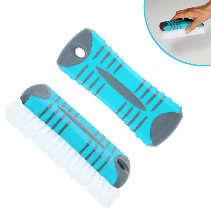 com-four® 3-Piece Washing Up Brushes and Scrubbing Brush Set -