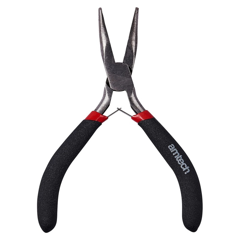 Amtech B3190 Mini Bent Nose Pliers with Spring