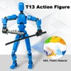 4PCS T13 Action Figure Already Assembled,Dummy 13 Action Figure, 3D
