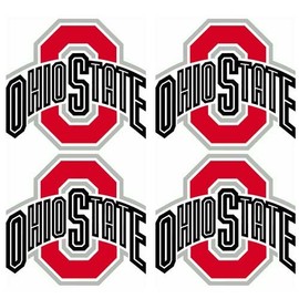 Ohio State Buckeyes 4-Pack Team Logo Temporary Tattoos