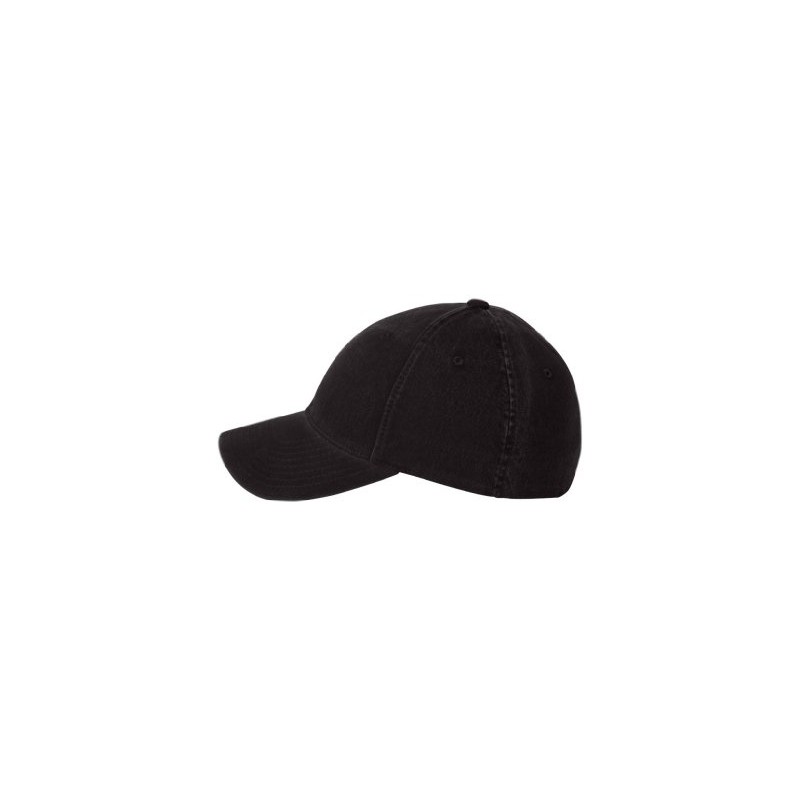 Flexfit Low-Profile Soft-Structured Garment Washed Cap (Black, Large/X-Large)