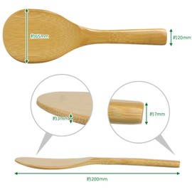 Morikuru TK04-18 SG Wonder zone TK04-18 Bamboo Ladle Made in Japan (Medium 7.9 inches (20 cm)