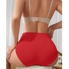 Hibluco Women Underwear High Waist Stretch Briefs Soft Underpants Ladies