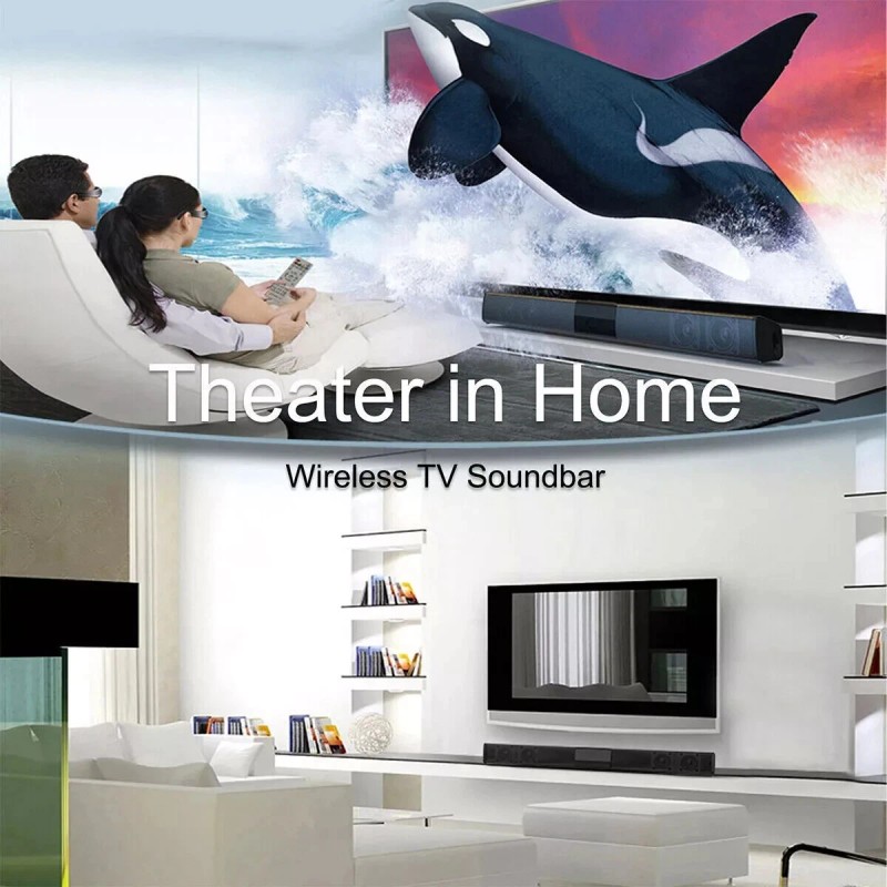 Universal Surround Sound Bar Wireless Bluetooth Stereo Speakers TV Home