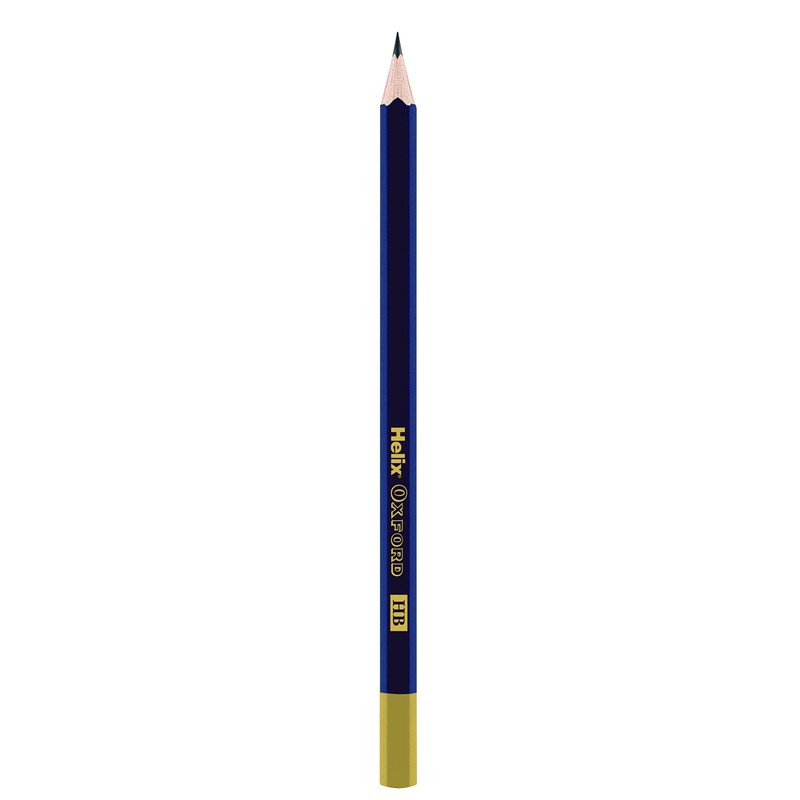 Helix Oxford X10 HB Pencils with Plastic Sharpener and Eraser