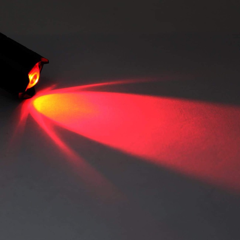 Red Light LED Flashlight 1 Pack, Zoomable, Water Resistant, 1