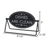 Reversible Freestanding Black Metal Sign, 2-Sided Tabletop Sign Décor for
