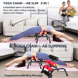 Magic BB Foldable Back Extension Machine Home Gym Sit Up Machine for Glute & Ab Workouts Squat Machine for Home Gym Back Exercise for Lower Back Training with Resistance Bands (131 Style)