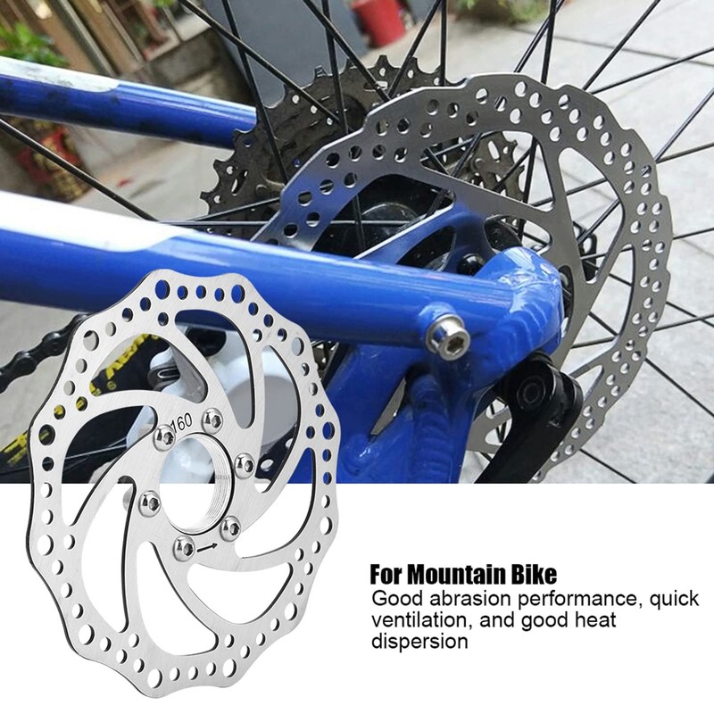 Denash Bicycle Brake Disc, with 6 Corrosion Resistant Bicycle Brake