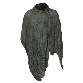 Adult Medieval Cloak with Hood Renaissance Shawl Cowl Hooded Scarf Apocalyptic Cape Viking Costume Accessory for Men Women