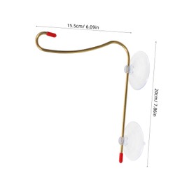 CIYODO Bird Feeder Hook for Hanging Baskets Durable Window Bird Feeder Hanger with Suction Cup for Attracting Hummingbirds and Wild Birds