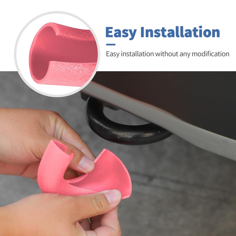 SQQP Front Bumper Tow Hook Covers 2Pcs Compatible with 2009-2025